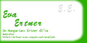 eva ertner business card